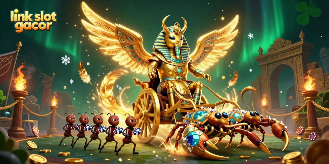 Engage in thrilling gameplay with link slot gacor showcasing vibrant characters and rich casino elements.