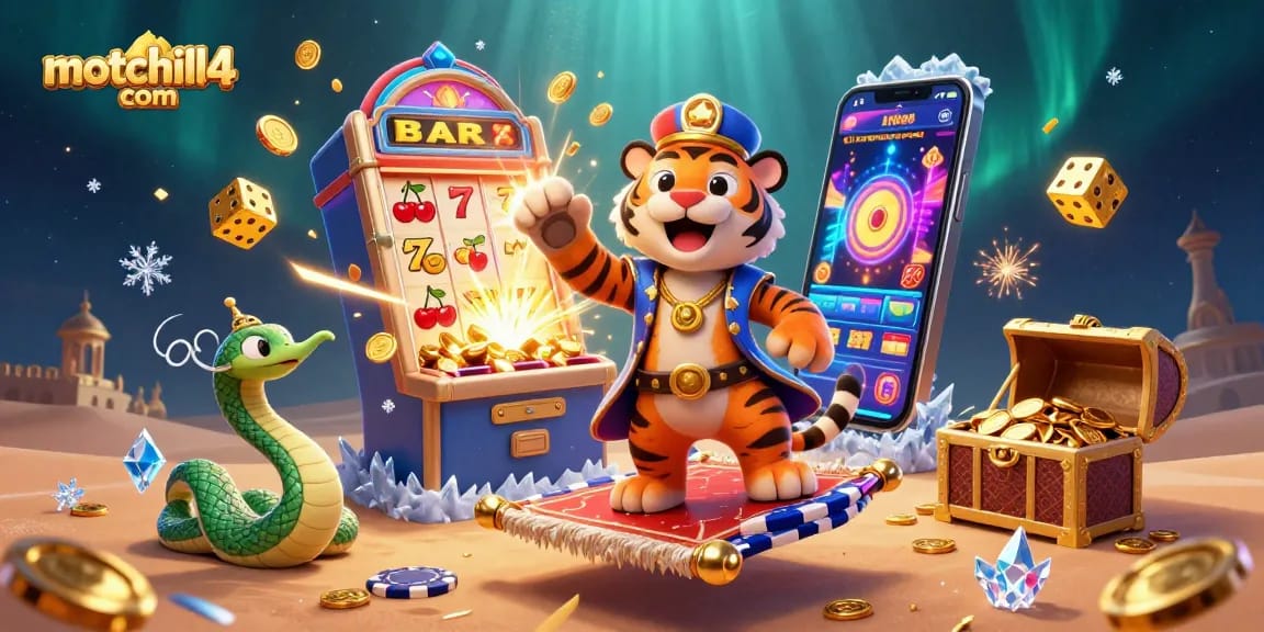 Win exciting jackpots with motchill4 com's vibrant online casino atmosphere, featuring colorful slots and treasures.