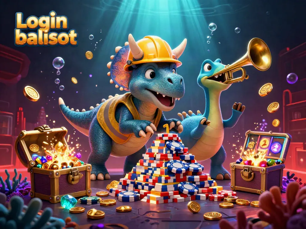 Experience the thrill of winning at Login balislot with vibrant casino-themed illustration showcasing dynamic characters.