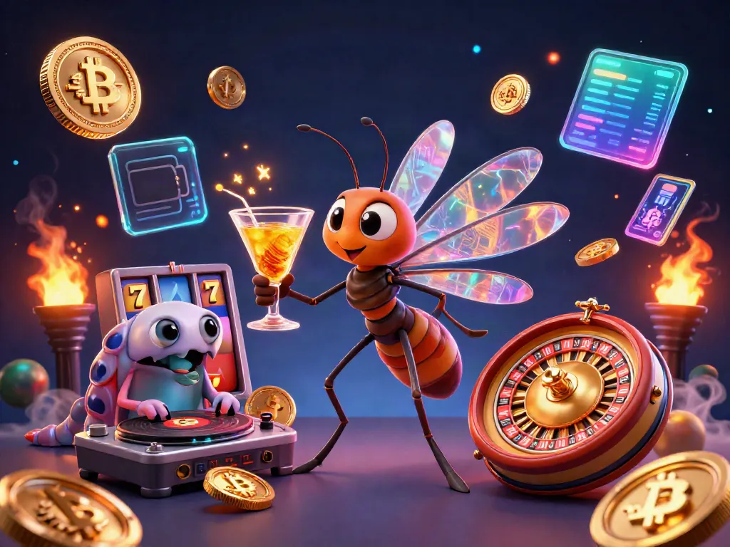 Spin the slot reels with excitement in this vibrant gaming scene, featuring lively characters.