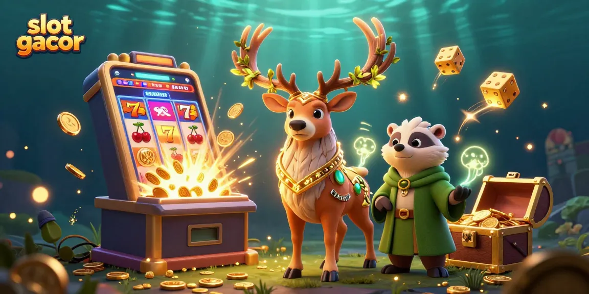 Experience the excitement of slot gacor with a captivating jackpot explosion and vibrant casino elements.