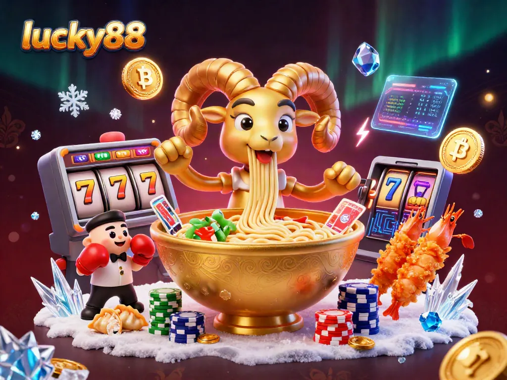 Experience the thrill of lucky88 with vibrant characters and casino elements stacked for excitement.